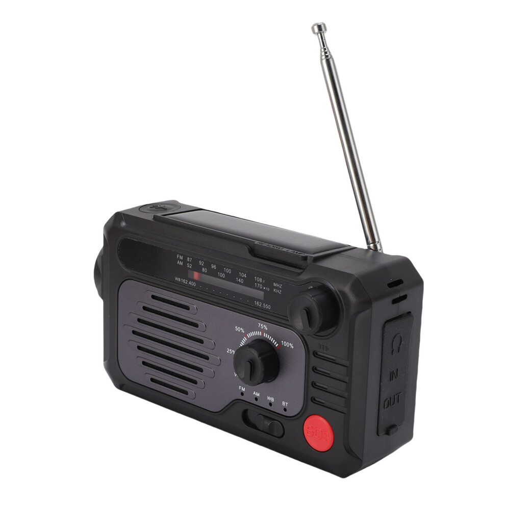 Solar Hand Crank Emergency Radio 2000Mah With Led Flashlight 4251388506035