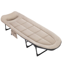 Foldable Camping Bed with Adjustable Head Rest