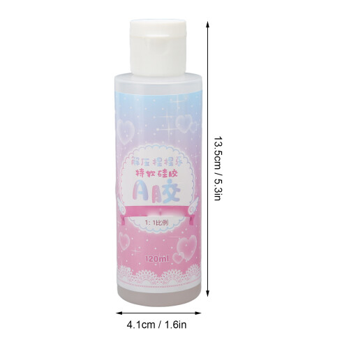 120ml Liquid Translucent Silicone for Crafts, Canvas & Casting 1