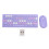 Wireless Retro Keyboard Mouse Combo, 64 Keys, 1200dpi, Violet 2