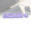 Wireless Retro Keyboard Mouse Combo, 64 Keys, 1200dpi, Violet 4