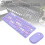 Wireless Retro Keyboard Mouse Combo, 64 Keys, 1200dpi, Violet 10