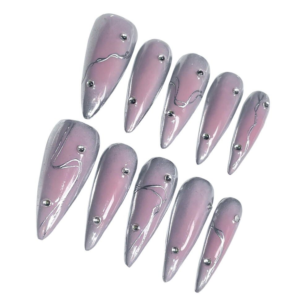 Reach-Tools Pink (M) Blush Press-On Nails For Manicure Lovers