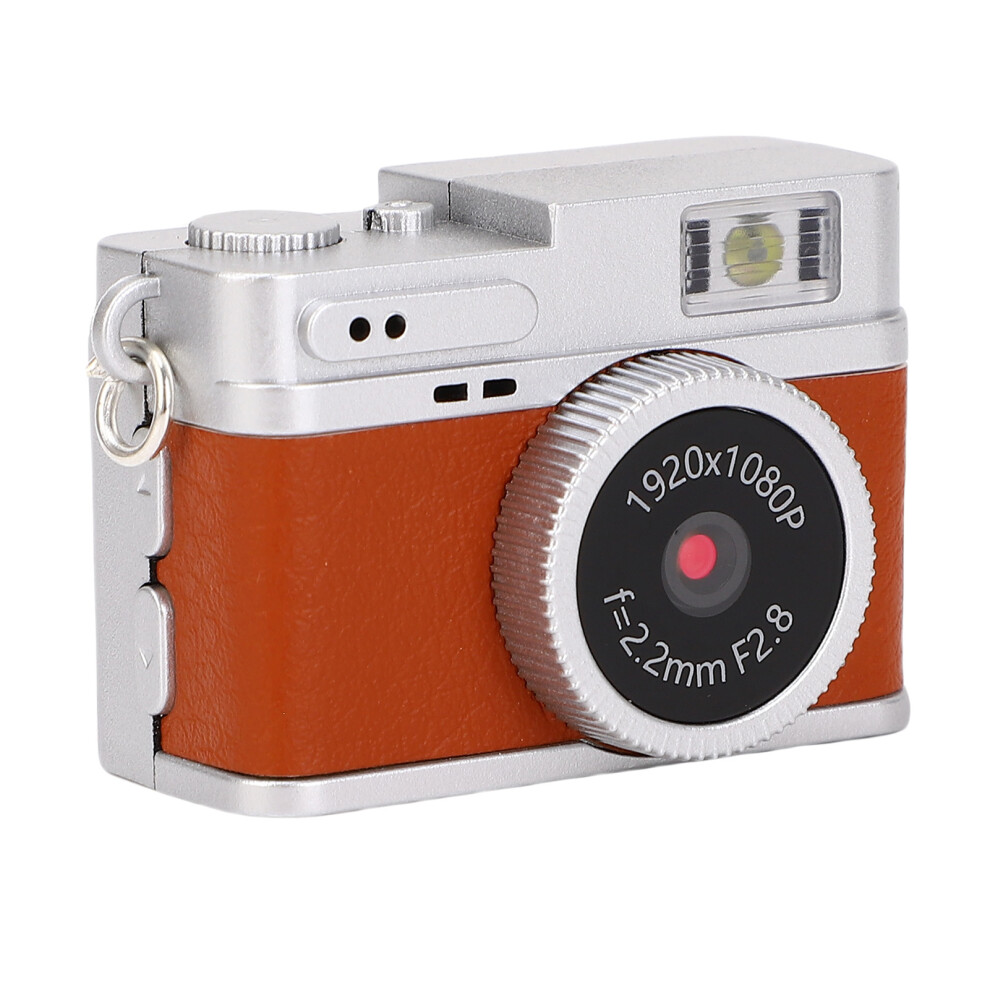 1080P 20Mp Digital Camera 0.96In Screen Keychain Camcorder Brown 7691380605584