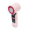 Rechargeable 100-Speed Foldable Handheld Fan with LED Light 4000mAh Roseate 1