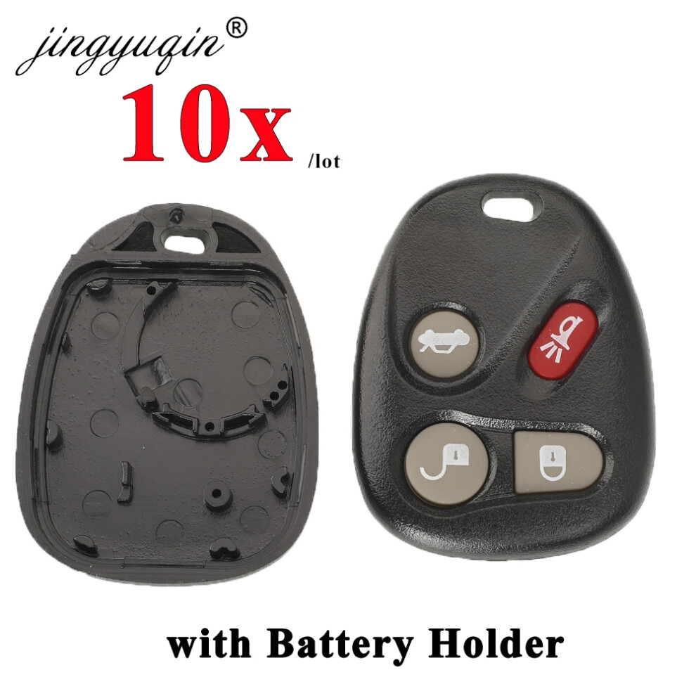 10Pcs Remote Car Key Shell With Battery Holder For Buick 2003-2007 Chevrolet Trailblazer Gmc Replacement Fob Case 6935161675504
