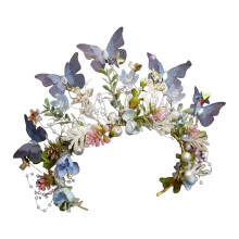 (2) Bridal Flower Crown - Baroque Princess Tiara