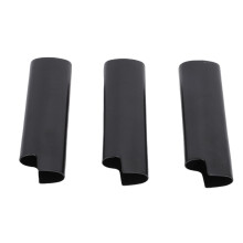 3PCS Zinc Alloy Lighter Cases, Black, 8cm Protective Sleeve