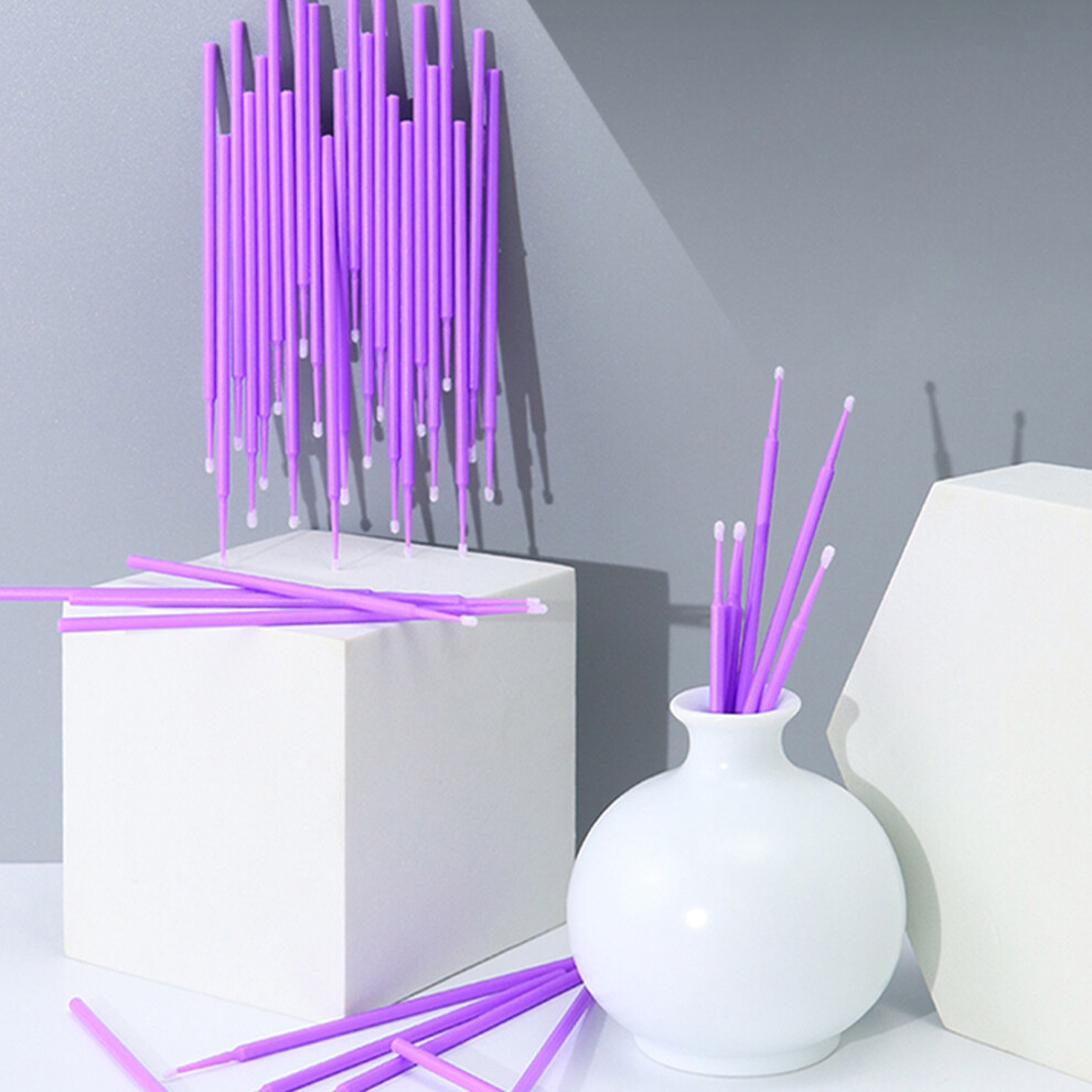 Roc-Electron (Purple) 50Pcs Microbrush Applicators For Eyelash Extensions
