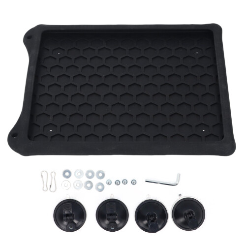 Black Silicone Protective Cover for Mini Dish with 4 Suction Cups 2