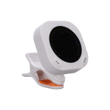 Clip-On Gitarren-Stimmgerät - 100 mAh, 9  4  4,5 cm Weiß