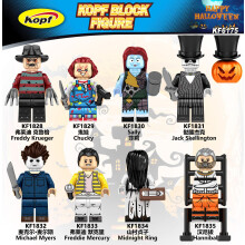 8pcs Fit Lego Halloween Jack Jason Attack Yellow Cloak Master Jimmu Renzi Toys Minifigures Toys
