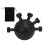 5-Finger-Griffkrafttrainer Handgripper Schwarz ABS 2