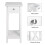 Wooden One Drawer Slim Side Table 5