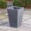 Samuel Alexander 45cm Tall Plastic Ash Grey Slate Effect Garden Patio Trough 1