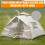 White Waterproof Backpacking Tent for 1-2 People 7