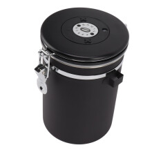8.5L Stainless Steel Coffee Sealed Container with Spoon, Black