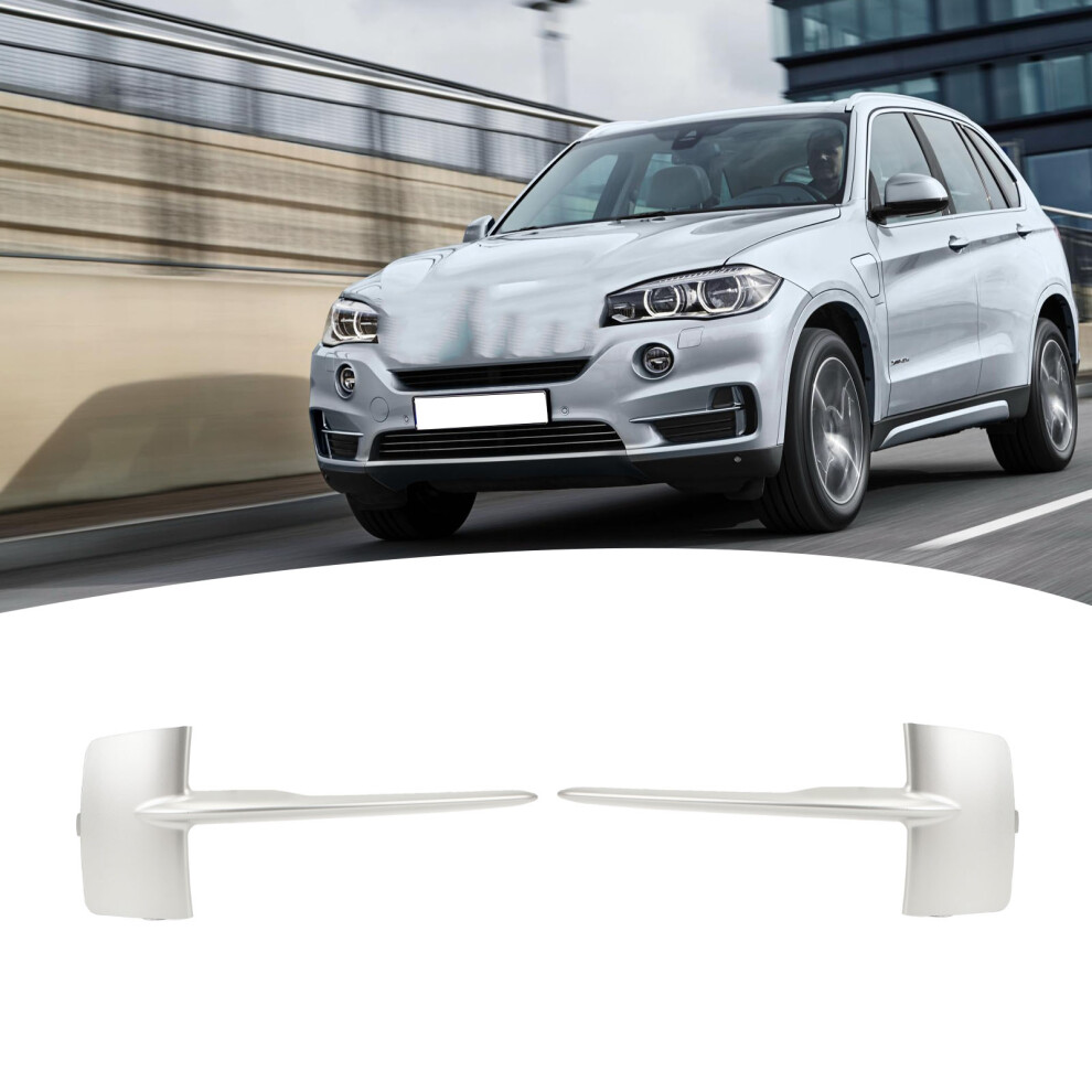 Pair Front Bumper Grille Molding Bar For X5 F15 2014-2017 9341388513333