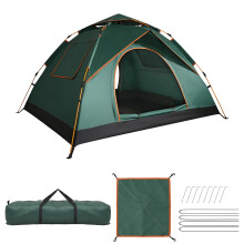 Green Waterproof Backpacking Tent for 1-2 People