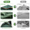 Green Waterproof Backpacking Tent for 1-2 People 3