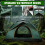 Green Waterproof Backpacking Tent for 1-2 People 5