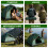 Green Waterproof Backpacking Tent for 1-2 People 8