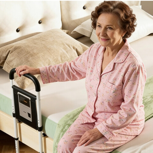 Gr8 Home Adjustable Bed Rail Grab Bar 150kg Support 1