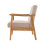 Modern Wood Frame Upholstered Armchair 4