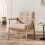 Modern Wood Frame Upholstered Armchair 1