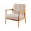 Modern Wood Frame Upholstered Armchair 3
