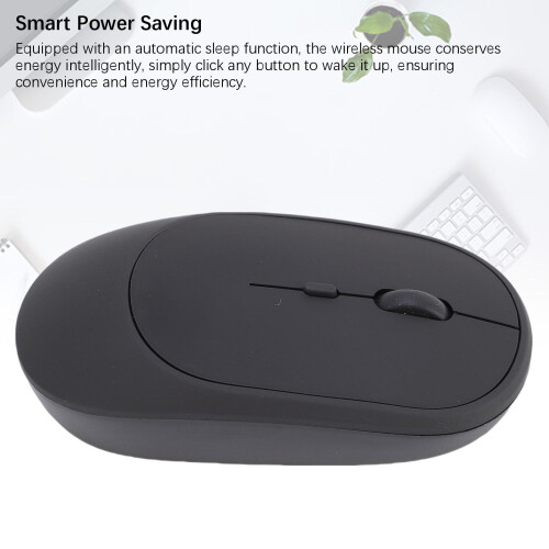 2.4G Wireless-Maus kompakt Schwarz 400mAh 2