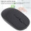 2.4G Wireless-Maus kompakt Schwarz 400mAh 5