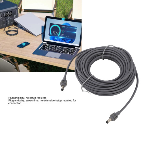 Satelliten-DC-Stromkabel 18 AWG 15m/49,2ft Schwarz 2