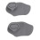 2er-Pack Silikon-Gym-Griffe rutschfest ergonomisch grau 2