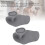 2er-Pack Silikon-Gym-Griffe rutschfest ergonomisch grau 5