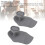2er-Pack Silikon-Gym-Griffe rutschfest ergonomisch grau 8