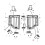 68004567AB Schwarzer Nylon-Top-Panel-Hebel Links/Rechts 4