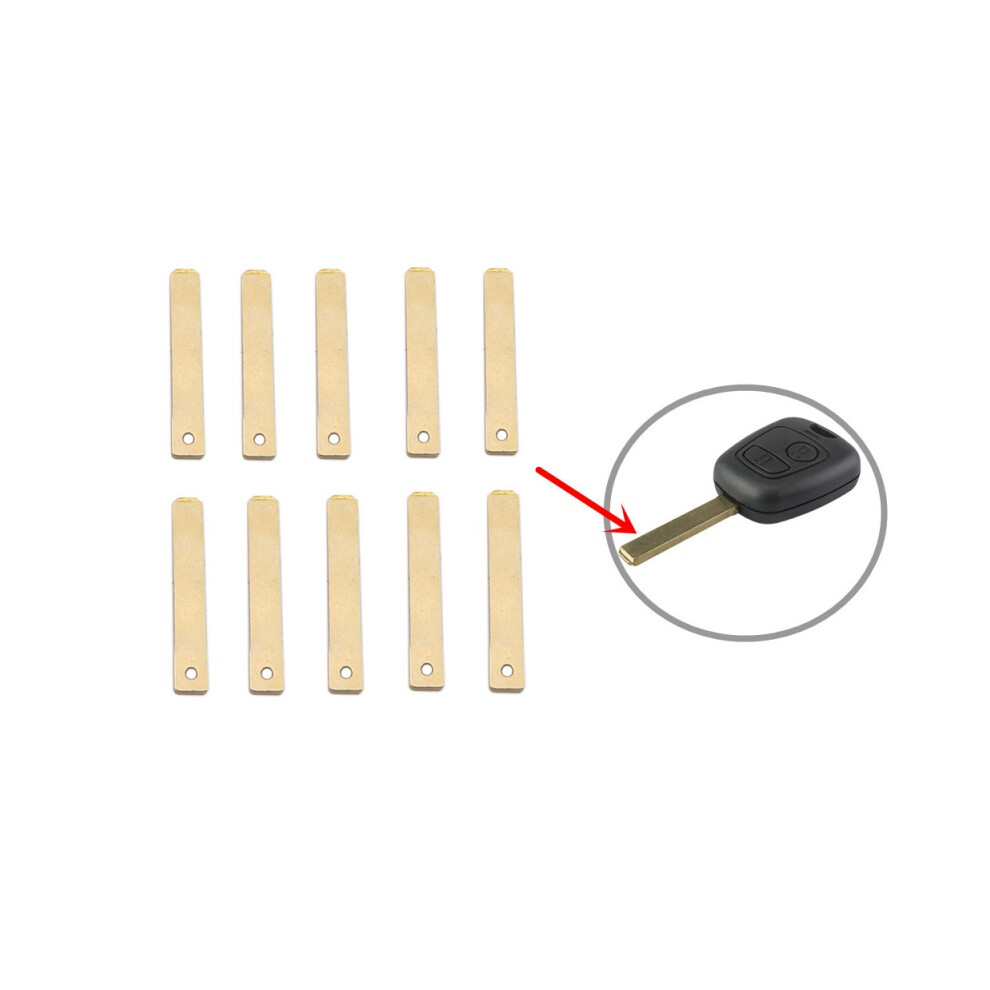 10Pcs 58# Va2 Metal Uncut Blank Flip Remote Key Blade For Peugeot Citroen Renault For Vvdi Jmd 6935161669466