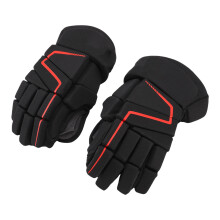 Red Hockey Gloves Nylon EVA Foam Breathable 22.86cm/9in