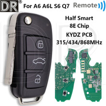 Great 8E Chip 315/434/868MHz IYZ 3314 4F0837220M/T/AF/D/R KYDZ PCB Half Smart Car Remote Key For Audi A6 A6L S6 Q7 2004-2015