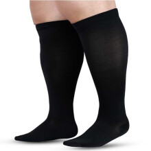 Plus Size Kompressionsstrumpor - Svart  3XL