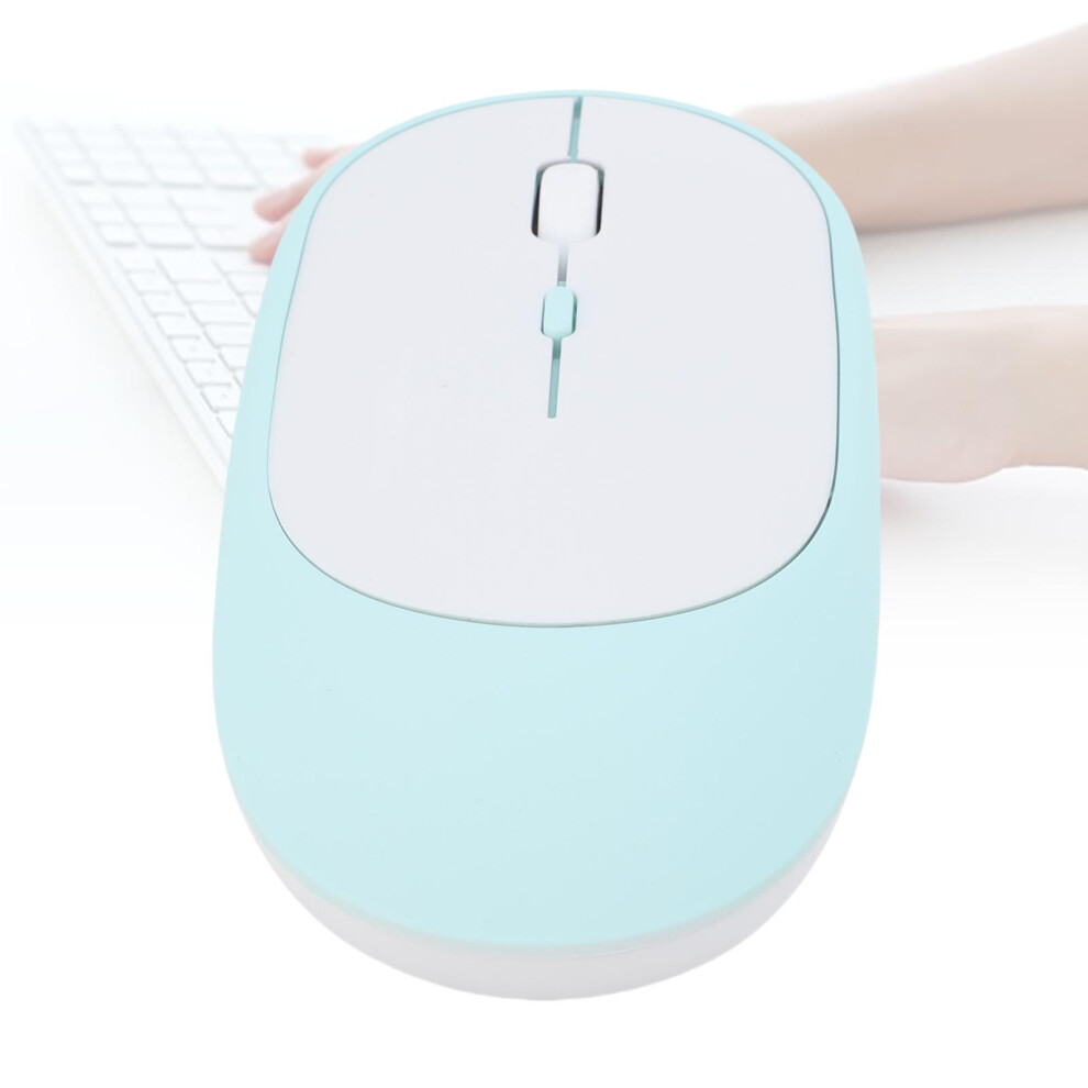 Wireless Bluetooth Mouse 2.4G Rechargeable Compact 400Mah Green 7891388516244