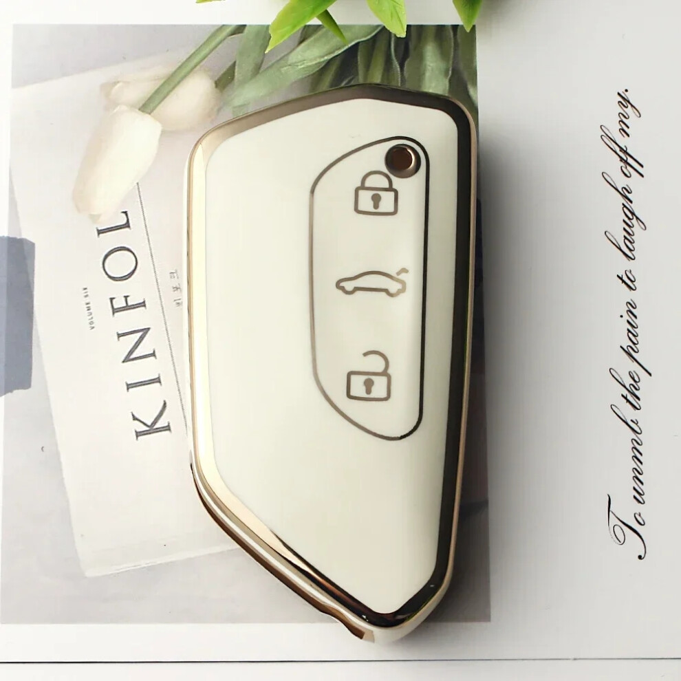 For Vw For Volkswagen Golf 8 Id.3 Id.4 Skoda Octavia A8 Mk4 Mk8 2022 2021 Gti R Tpu Car Key Case Cover Accessories 6935161666922