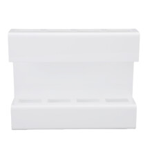 Weißer Acryl-Strohhalmhalter 300,00 g - Wandmontage