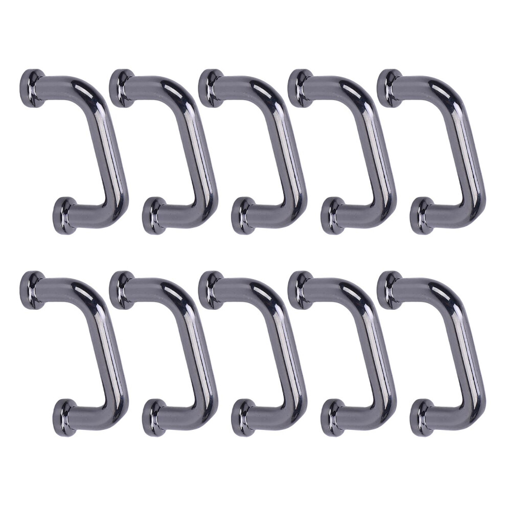Black 10 Pack Square Flat Cylinder Zinc Alloy Bridge Buckles 21.8X10.5mm