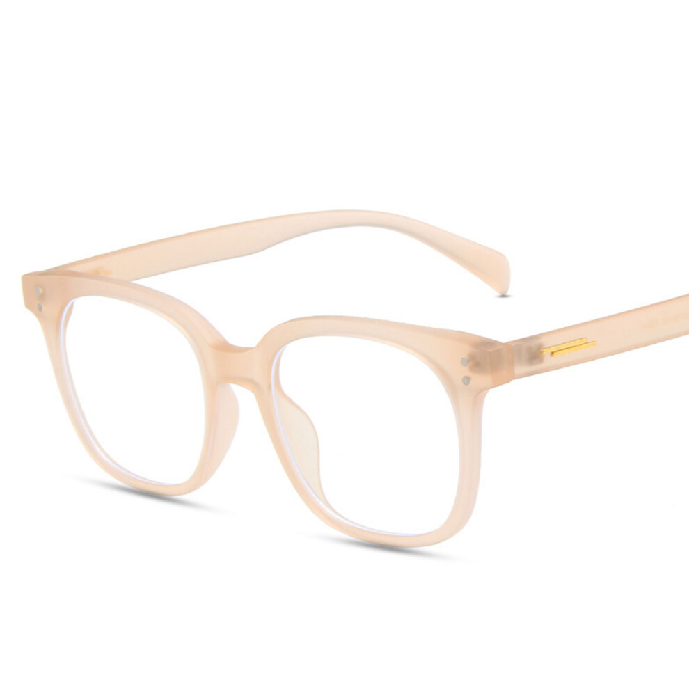 Bright-Home Blue/Light (Sand Jelly Tea) Blocking Glasses Anti-Dazzle Glare Large Square Frame Spectacles For Women And Men