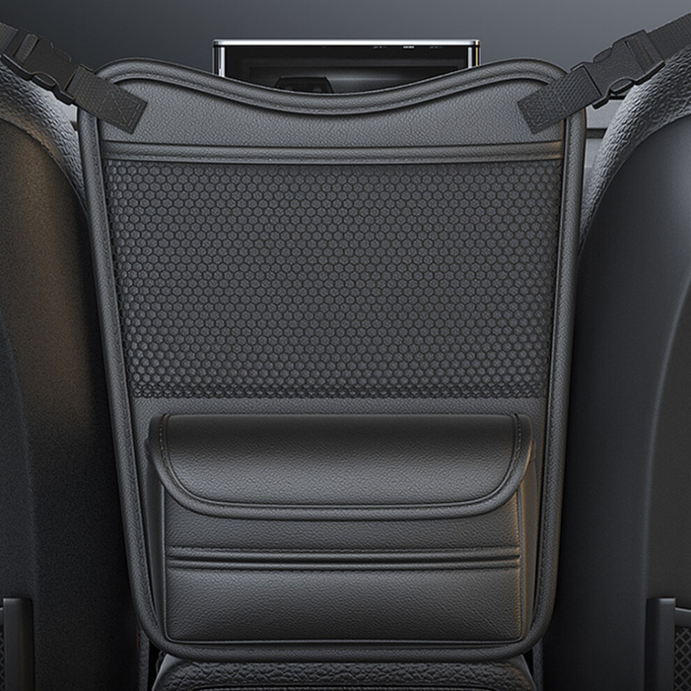 (Black) Car Organizer Storage Bag Automobile Backseat Organizer For Travel Road Trip Kids Toddlers Black 6431700863819