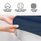 (King, Navy Blue) 40cm Deep Fitted Sheet - Premium Microfiber Mattress Sheet Single Double & King Sizes UK 5