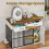 Large Wooden Dog Crate with Drawers 4