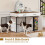 Large Wooden Dog Crate with Drawers 6